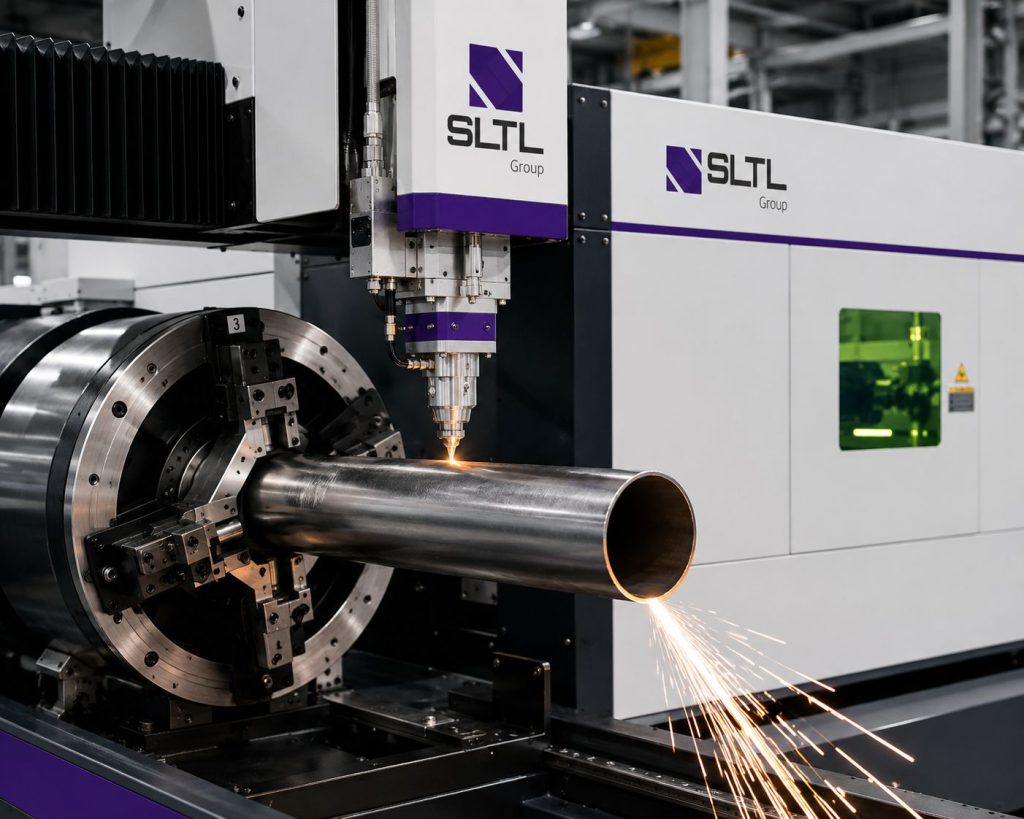 Tube laser cutting machine for automotive exhaust system and frame manufacturing